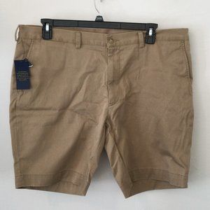 Polo Ralph Lauren Mens Size 40 Beige Flat Front Classic Fit 9" Shorts NEW NWT
